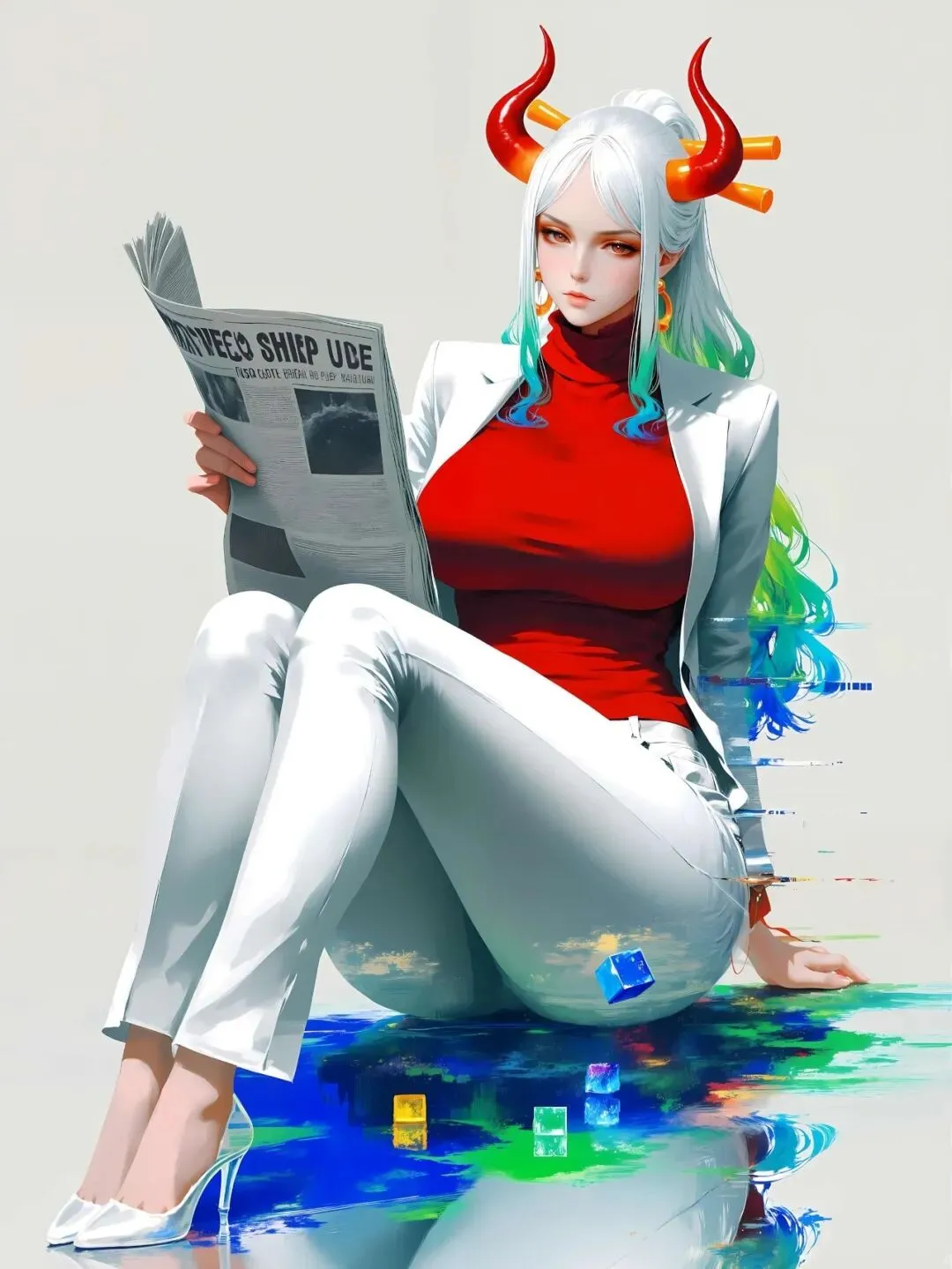 海贼王福利图：薇薇 气质 OL 风，知性优雅太有魅力！