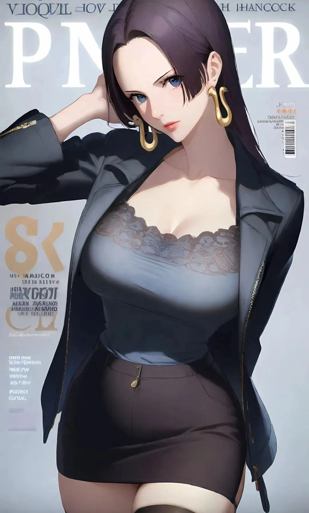 海贼王福利图:女帝深灰西装OL套装+蕾丝内搭,御姐性感张力拉满!第1张-Pixiv网页版入口 海贼王福利图:女帝深灰西装OL套装+蕾丝内搭,御姐性感张力拉满!