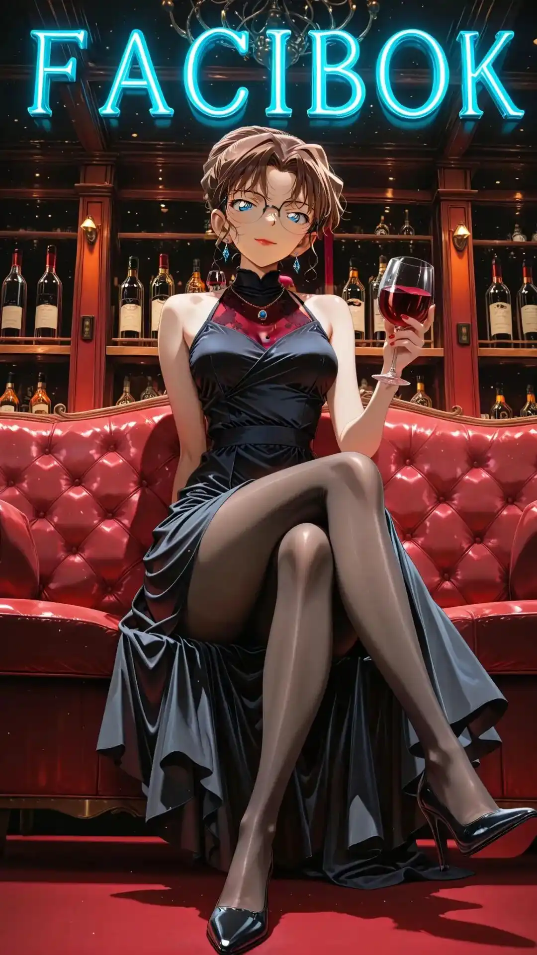 名侦探柯南福利图:妃英里黑丝礼服持红酒,成熟御姐魅惑感炸裂!第1张-Pixiv网页版入口 名侦探柯南福利图:妃英里黑丝礼服持红酒,成熟御姐魅惑感炸裂!