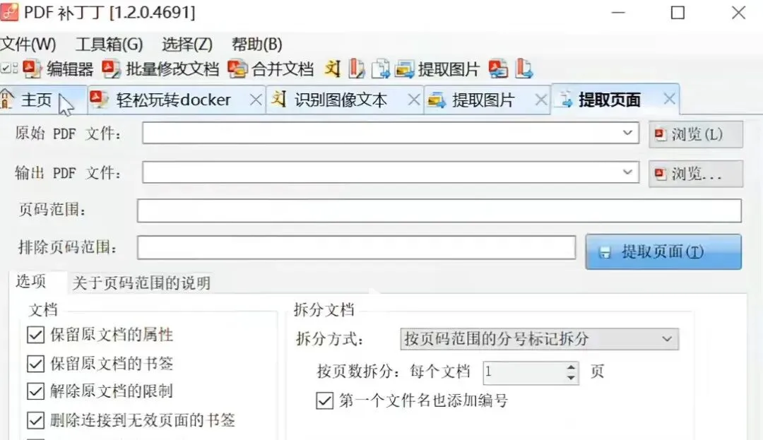 PDFPatcher 主界面截图