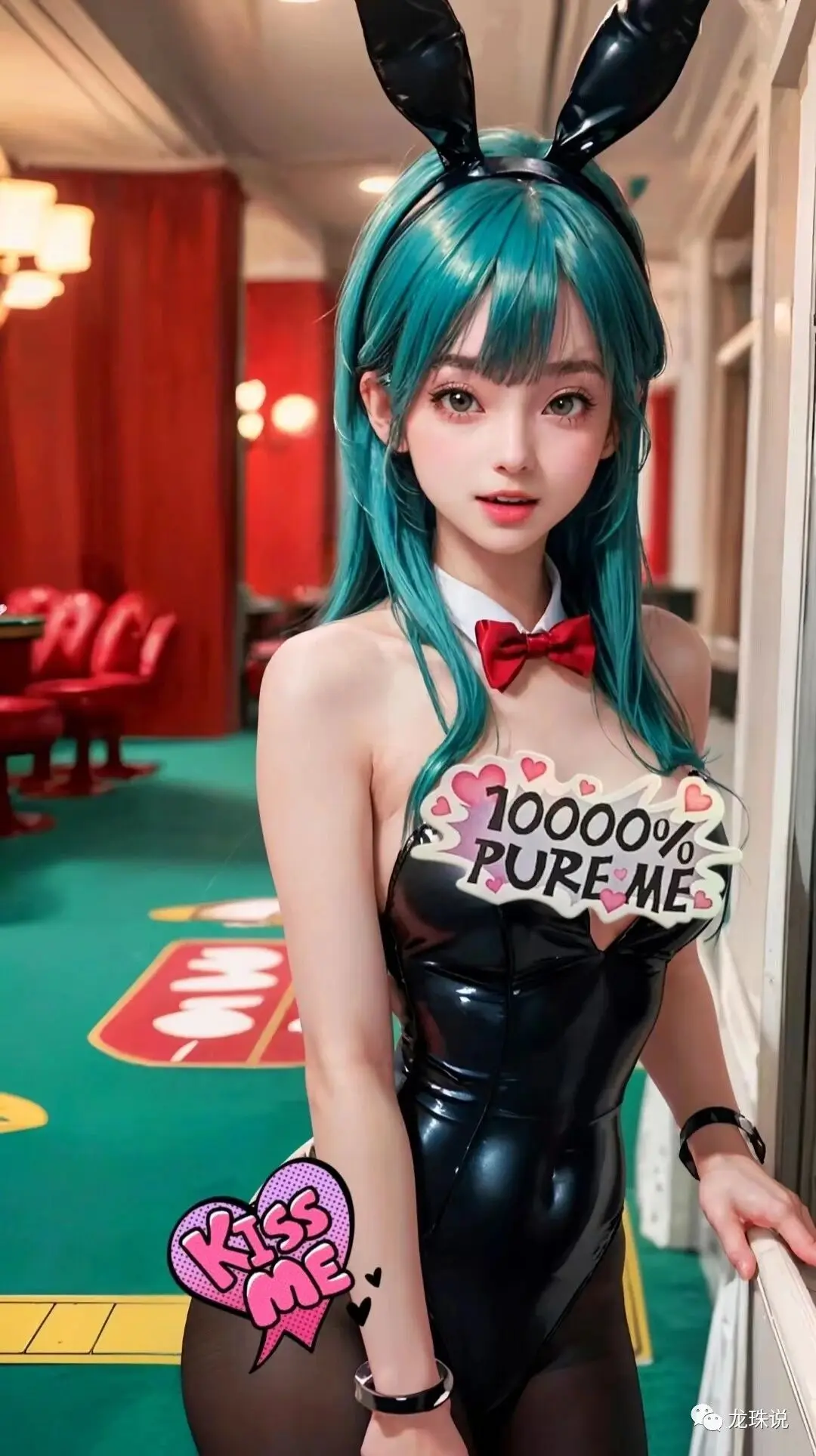 龙珠福利图：布尔玛黑色兔女郎紧身衣，甜辣娇俏魅惑感爆棚