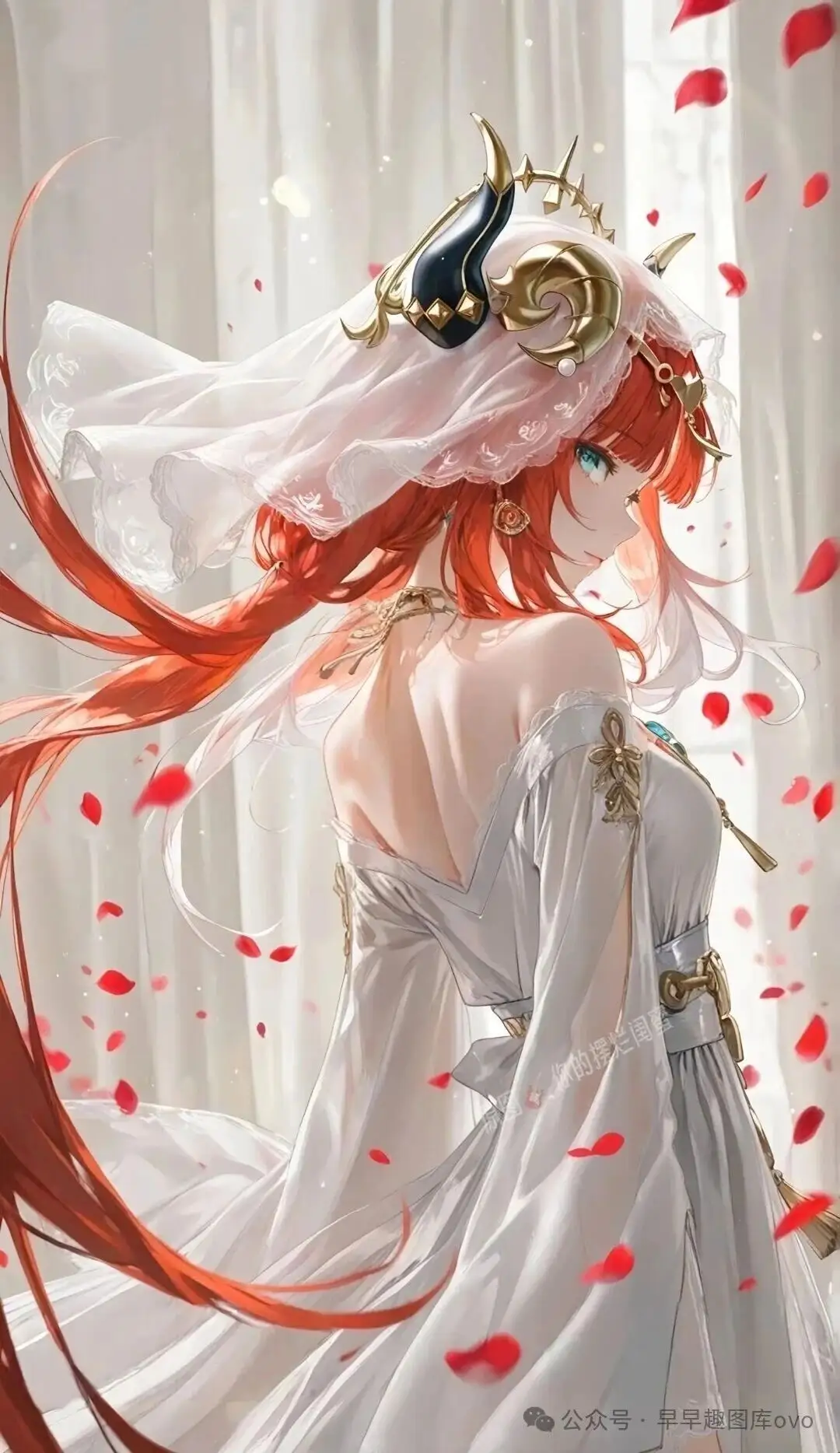 原神福利图：迪希雅白色露背婚纱，圣洁性感曲线撩人心弦