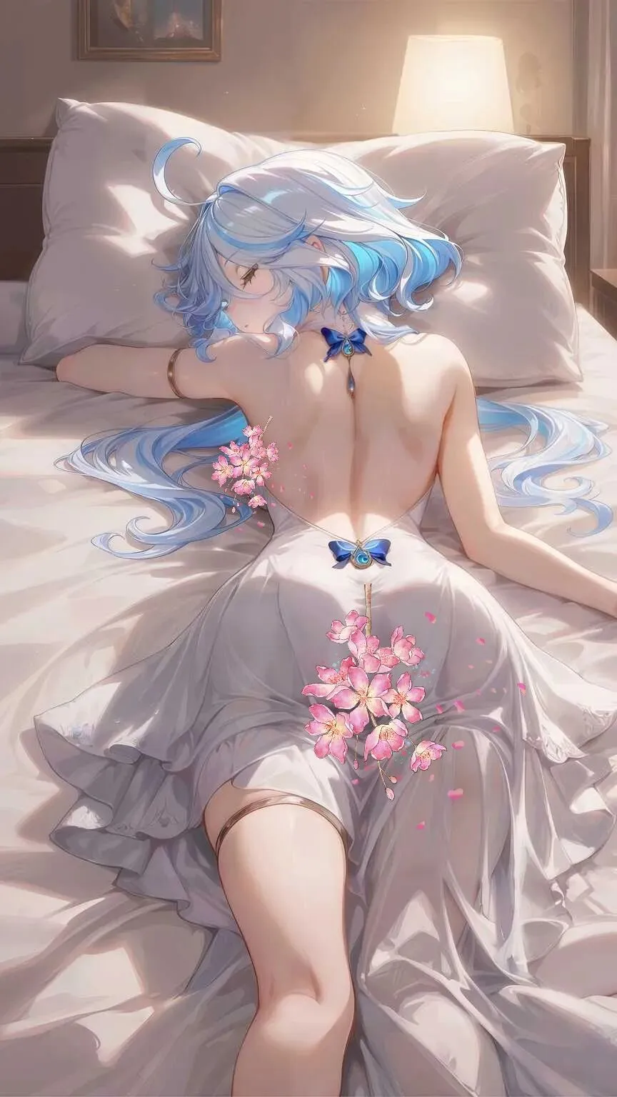 原神福利图:芙卡洛斯白色露背长裙,慵懒性感曲线勾人心魄第1张-Pixiv网页版入口 原神福利图:芙卡洛斯白色露背长裙,慵懒性感曲线勾人心魄