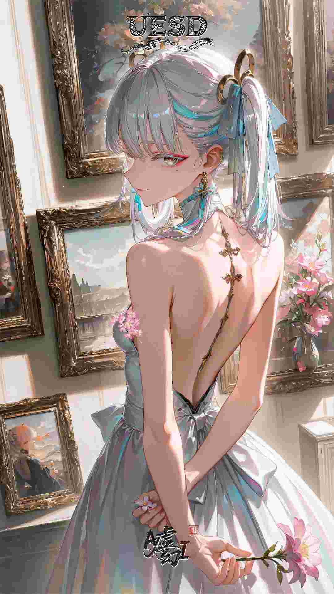 鸣潮福利图:维里奈幻彩露背礼裙,清冷美人曲线撩心第1张-Pixiv网页版入口 鸣潮福利图:维里奈幻彩露背礼裙,清冷美人曲线撩心