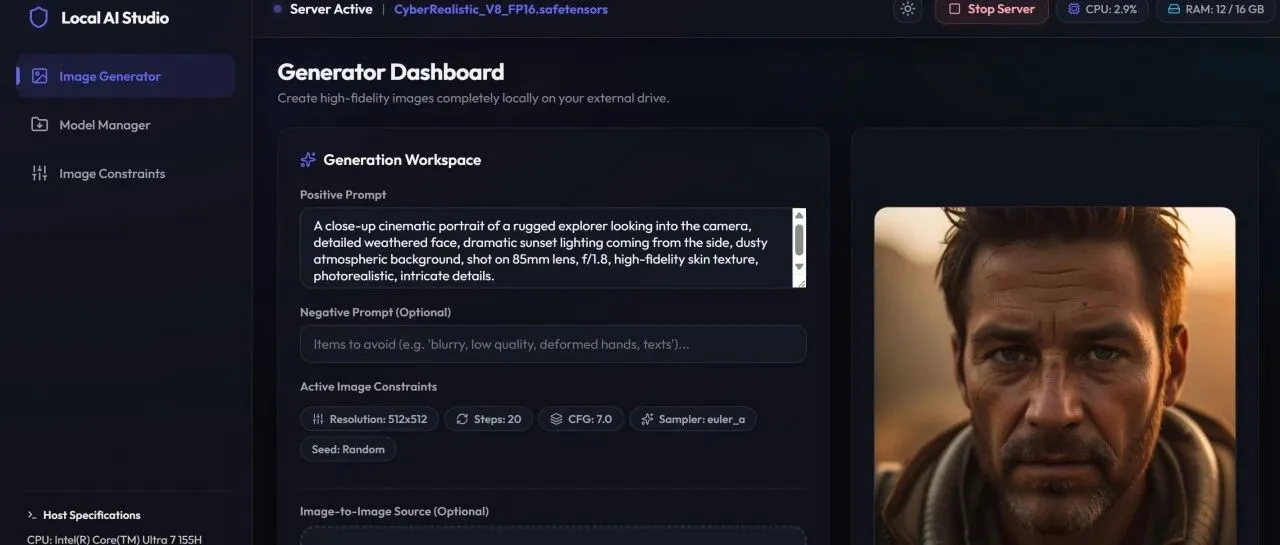双击就能跑的离线AI画图工具，Windows用户福音