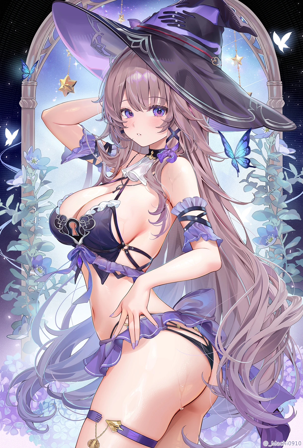 星穹铁道福利图：佩拉魔女风内衣装，娇俏性感魅惑感爆棚