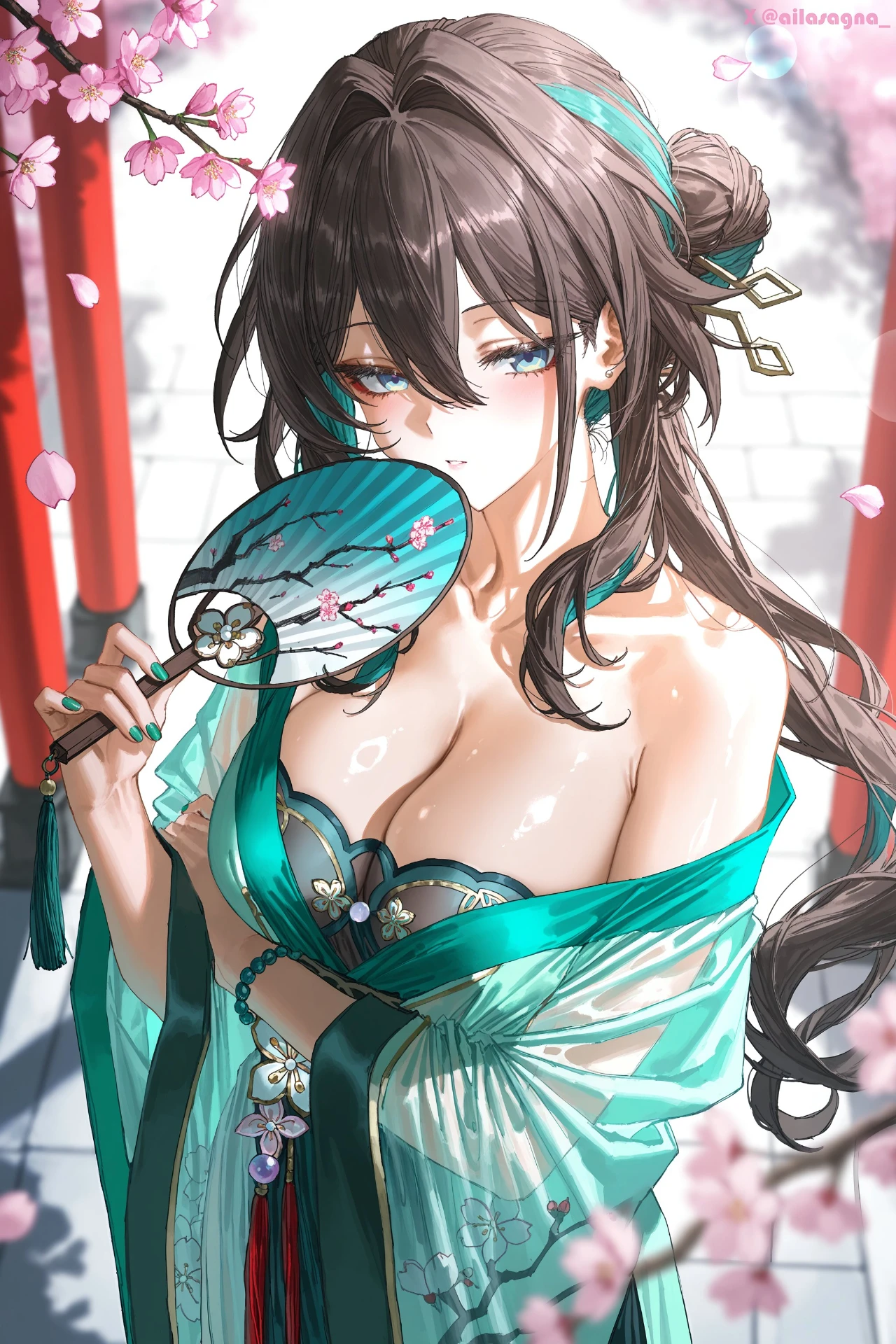 星穹铁道福利图:阮·梅青纱古风装持扇,娇媚柔美曲线勾人魂魄第1张-Pixiv网页版入口 星穹铁道福利图:阮·梅青纱古风装持扇,娇媚柔美曲线勾人魂魄