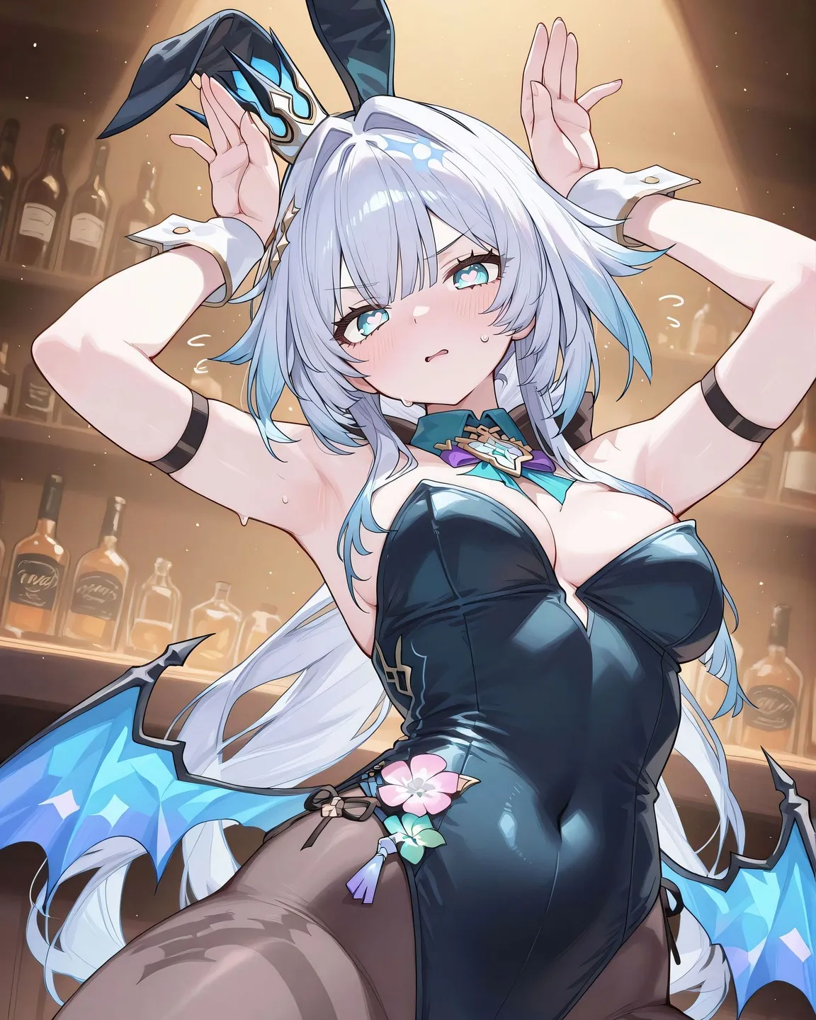 星穹铁道福利图:白露黑色兔女郎装黑丝,羞涩性感曲线勾人第1张-Pixiv网页版入口 星穹铁道福利图:白露黑色兔女郎装黑丝,羞涩性感曲线勾人