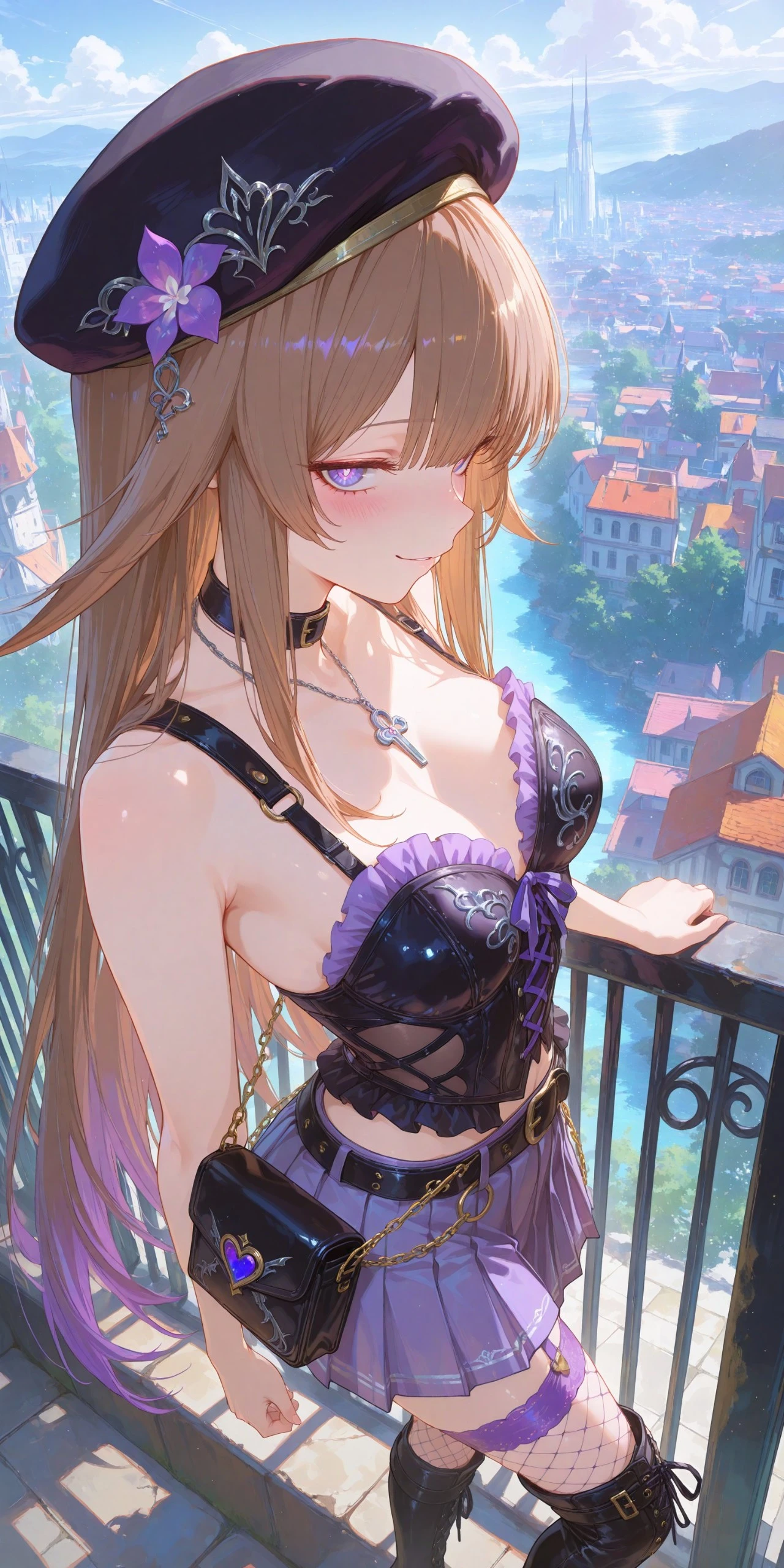 星穹铁道福利图:三月七黑紫辣妹装渔网袜,甜欲少女风情勾人第1张-Pixiv网页版入口 星穹铁道福利图:三月七黑紫辣妹装渔网袜,甜欲少女风情勾人