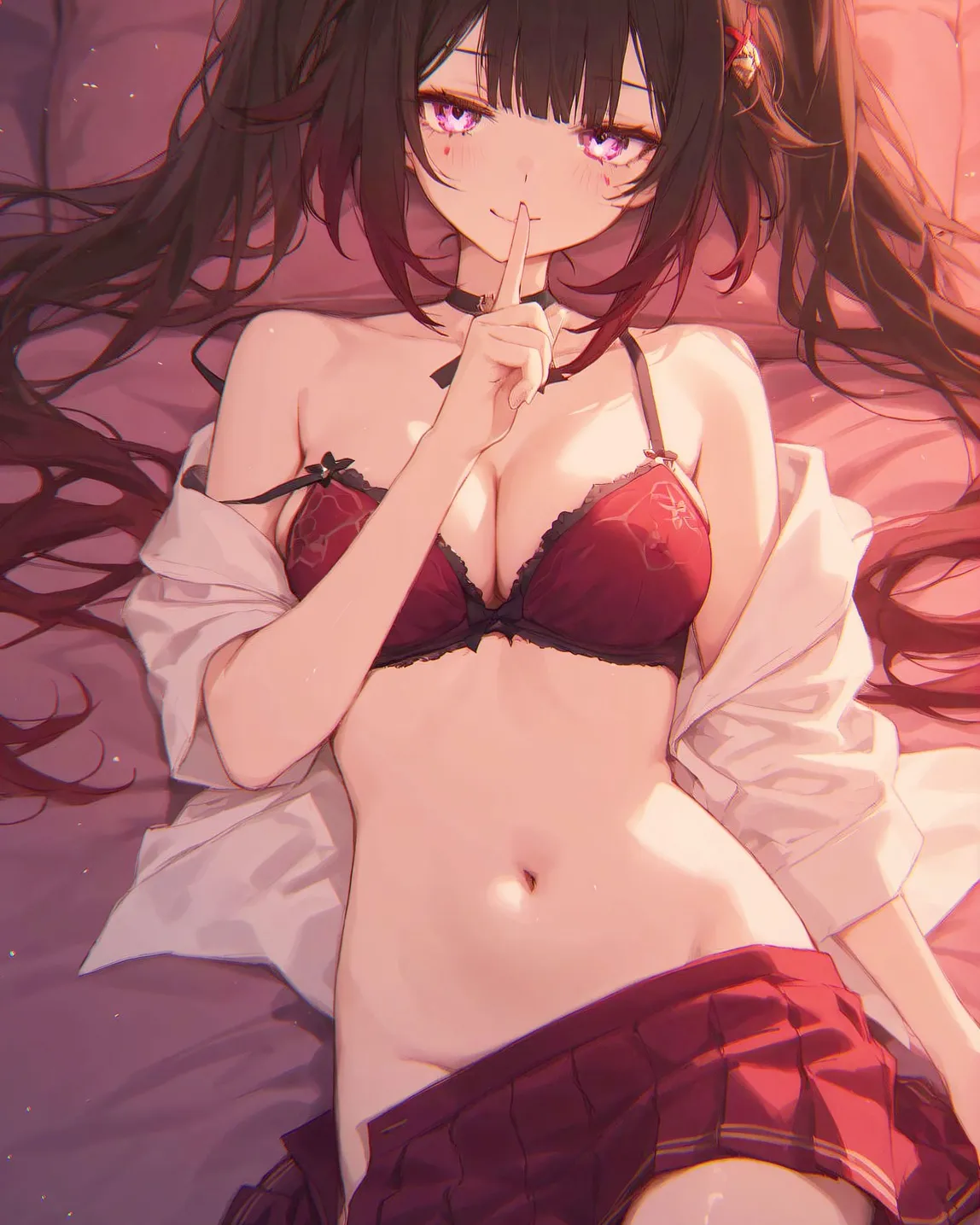 星穹铁道福利图:黄泉红黑蕾丝内衣白衫,魅惑躺卧曲线勾人魂第1张-Pixiv网页版入口 星穹铁道福利图:黄泉红黑蕾丝内衣白衫,魅惑躺卧曲线勾人魂