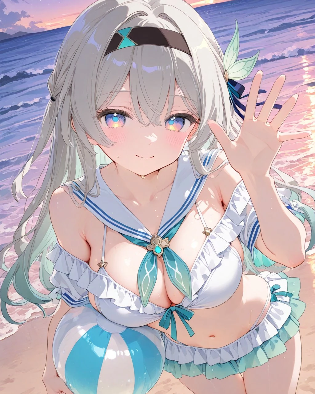 星穹铁道福利图:佩拉水手泳装蓝白,元气少女海滩诱惑甜沁心脾第1张-Pixiv网页版入口 星穹铁道福利图:佩拉水手泳装蓝白,元气少女海滩诱惑甜沁心脾