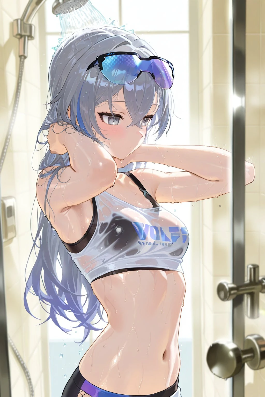 星穹铁道福利图：银狼透明运动背心湿身，娇娆曲线勾魂摄魄
