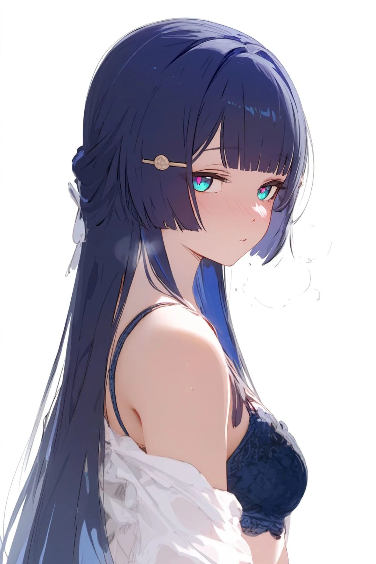 星穹铁道福利图：黑色蕾丝吊带白纱，纯欲娇俏曲线勾人