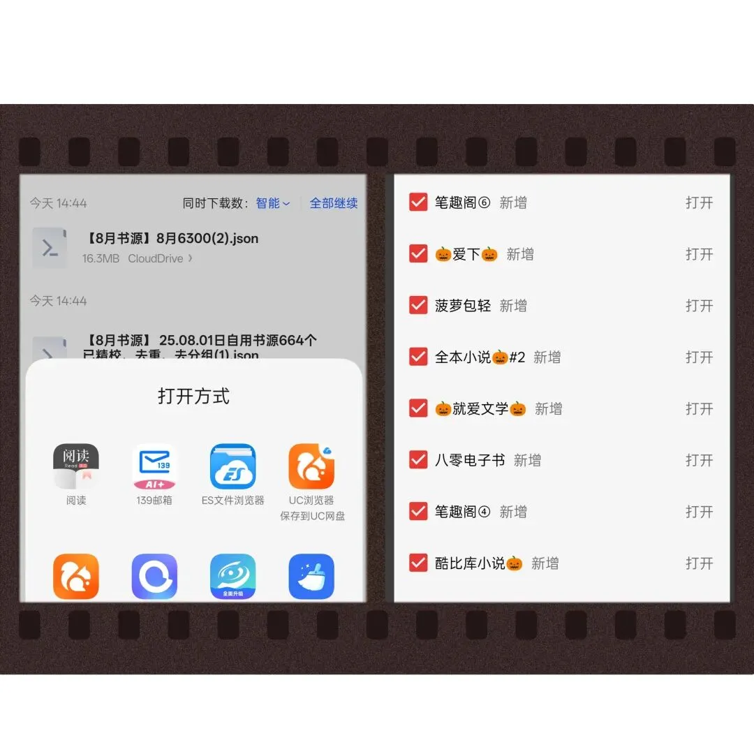 阅读 App 界面